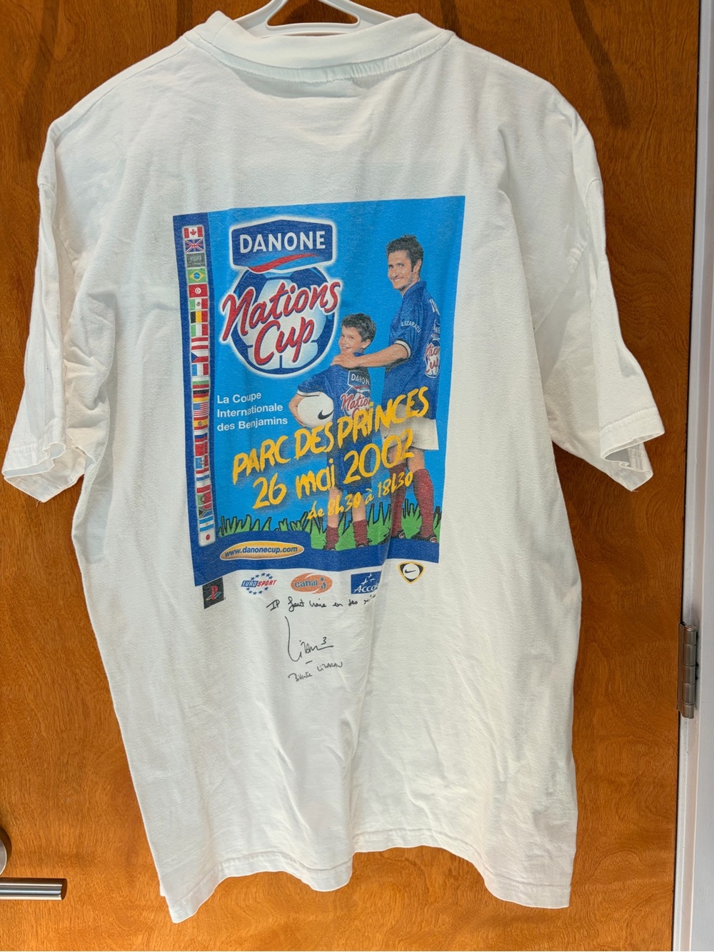 Vintage Danone Nations Cup Graphic Tee Mens size Medium